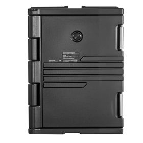 Insulated Food Pan Carrier, 95 Qt Non-Electrical Food Warmer, with Wheel & 304 Stainless Steel Latch, LLDPE Stackable Hot Box